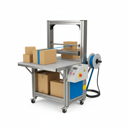 Semi-Auto Box Strapping Machine