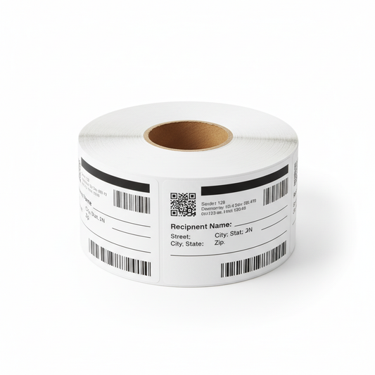 Professional Shipping Labels Roll (Barcode) - Secure Sealing & Marking - Seesham