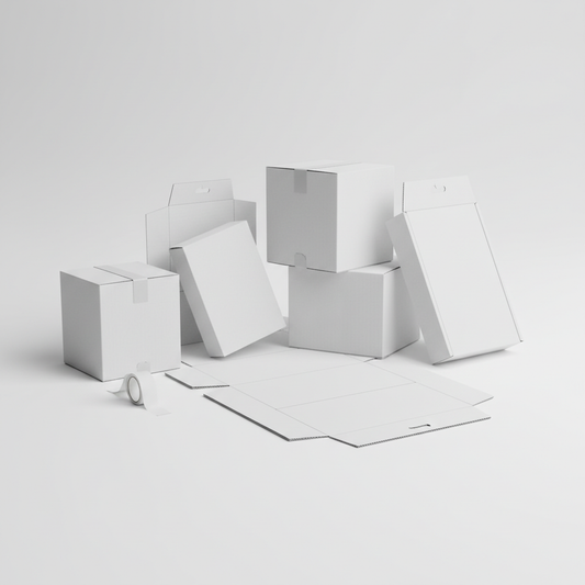 White Mailing Boxes